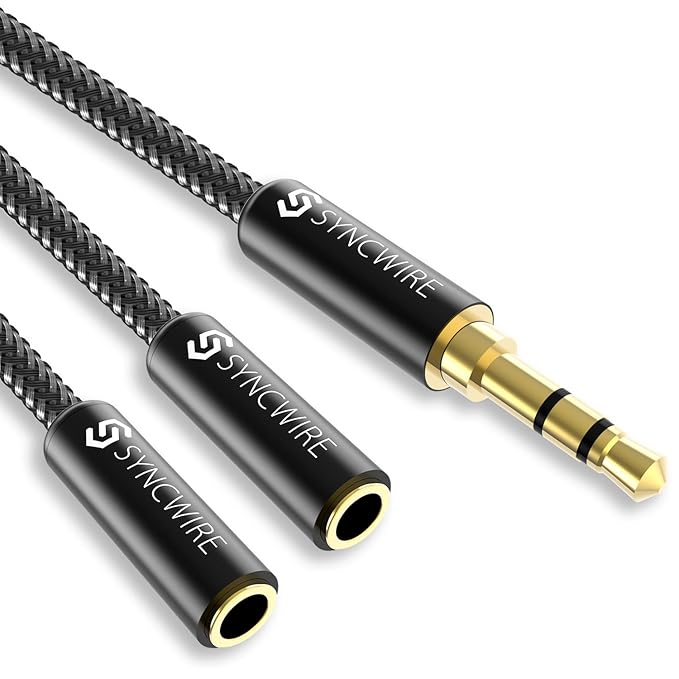 Headphone Splitter Cable Syncwire 3.5mm Aux Splitter Amazon.co.uk