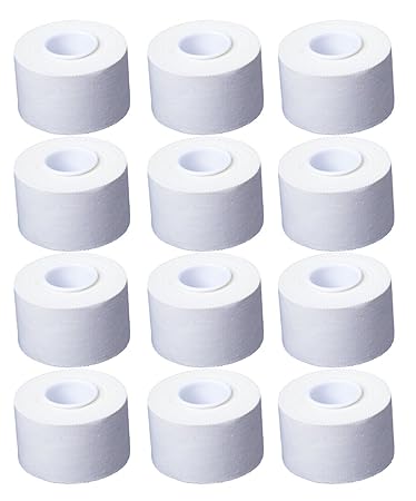 Cawila 12 Rollen Sporttape 3.8 cm x 10 m, weiß