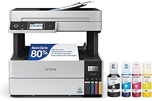 Epson EcoTank Pro ET-5170 Wireless Colour All-in-One Supertank Printer with Scanner, Copier, Fax Plus Auto Document Feeder , 