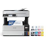 Epson EcoTank Pro ET-5170 Wireless Color All-in-One Supertank Printer with Scanner, Copier, Fax Plus Auto Document Feeder White Large