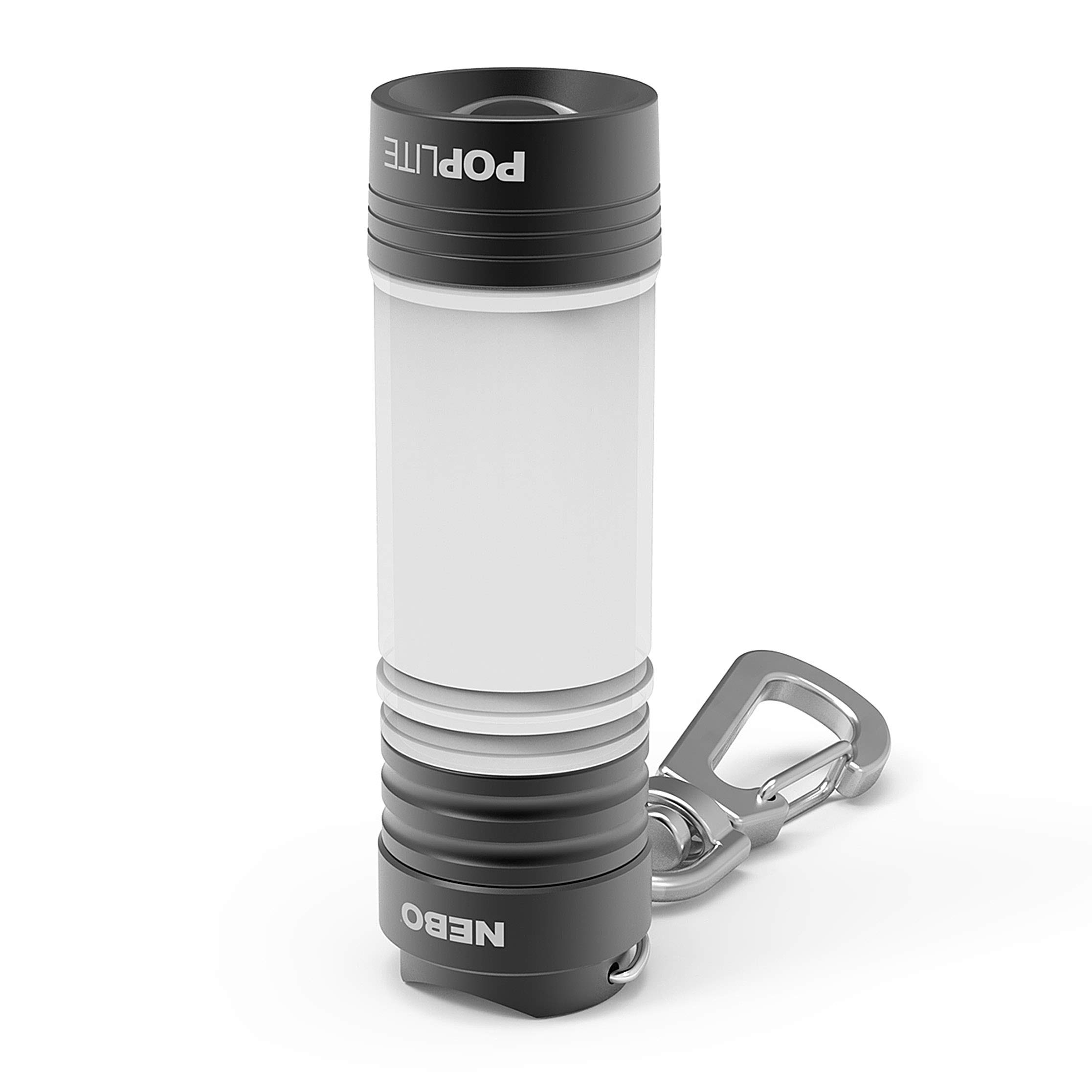 NEBO POPLITE NB6557 LED Magnetic and Lobster Clip Torch Black 100 Lumen with Zoom and Lantern Function