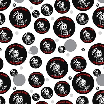 Amazon Com Graphics More It S All Good In My Hood Death Grim Reaper Funny Humor Premium Gift Wrap Wrapping Paper Roll Furniture Decor