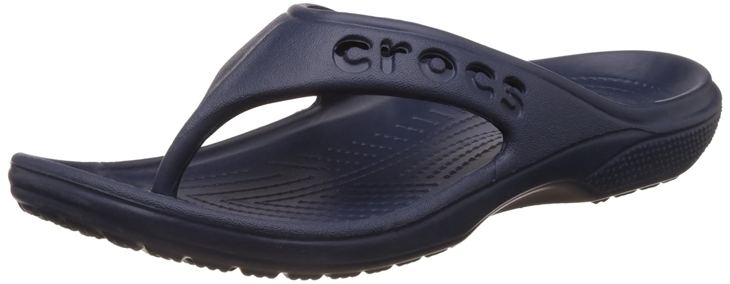 crocs unisex baya black flip flops thong sandals