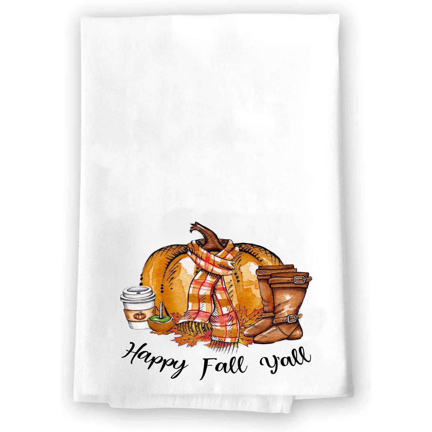 Autumn Hand Towels Decorative Kitchen and Bath Happy Fall