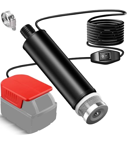 Cordless Stick Water Transfer Pump – Compatible With Milwaukee 18V Battery, 720 GPH Brushless, 36" Shaft, Auto Timer, Tool Only