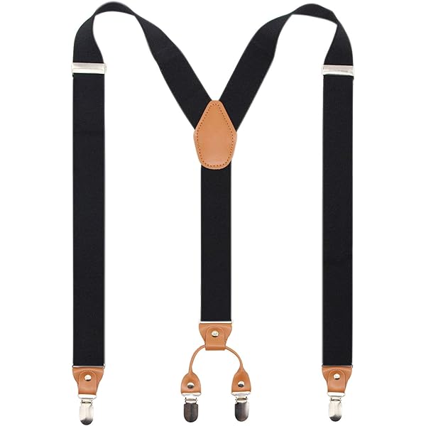 Bretelles Homme Élastiques Forme Y - Largeur 3.8 Cm - Longueur Réglable Jusqu'à 122 Cm - 10 Couleurs - Look Professionnel - 9