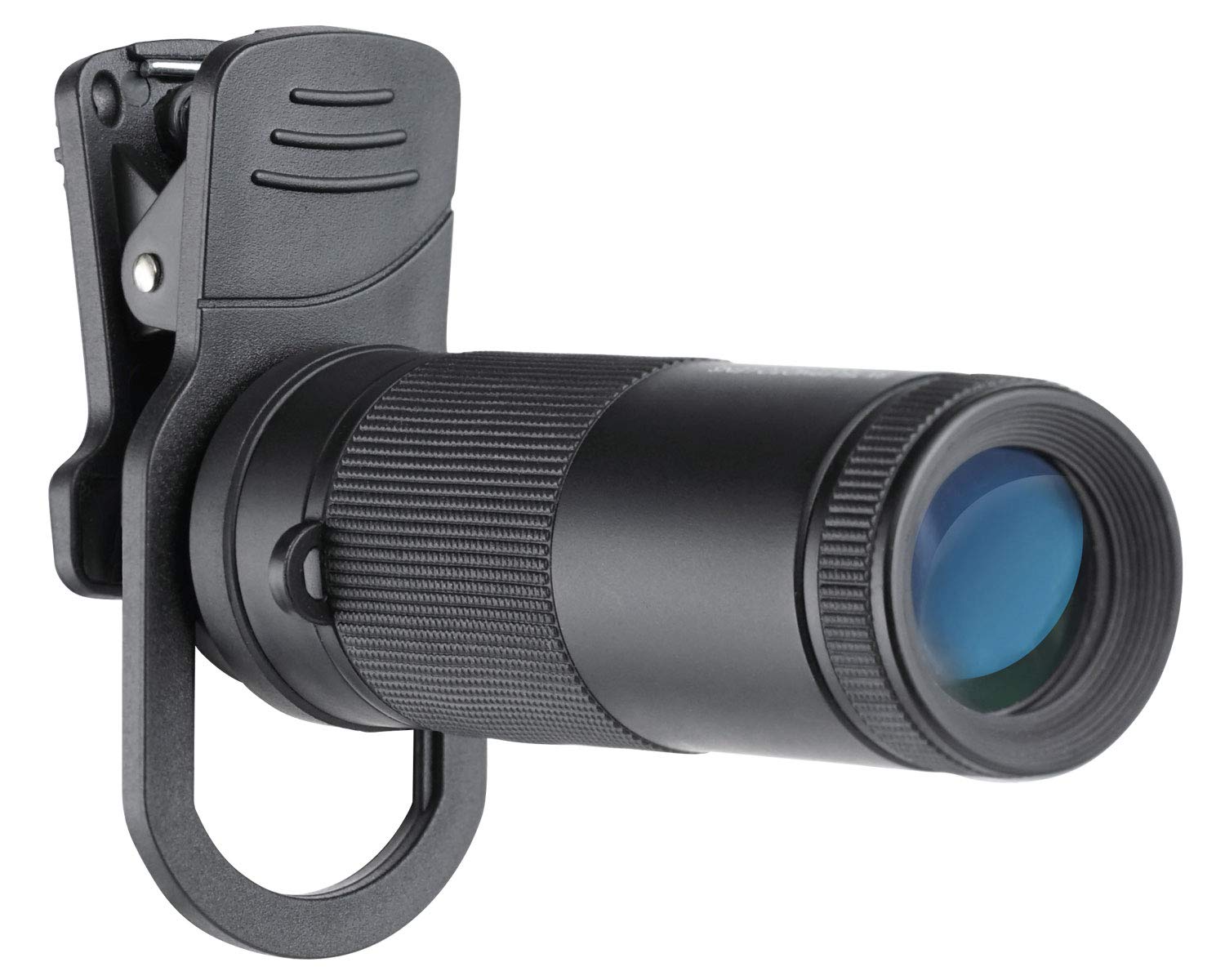 Kenko スマホ用交換レンズ リアルプロクリップレンズ テレ8× 望遠8倍 単焦点 単眼鏡兼用モデル 8倍 20口径 ダブルレンズスマホ対応クリップ KRP-8t ブラック商品画像