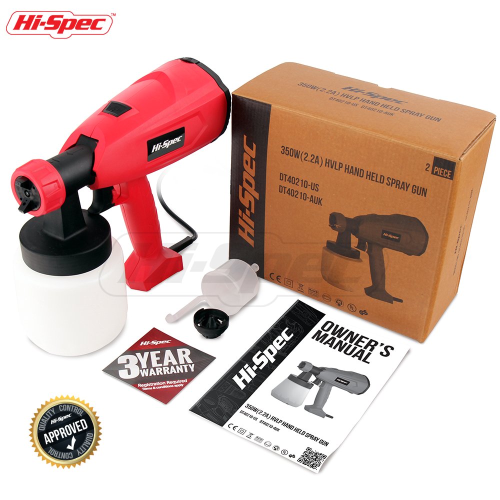 HiSpec 2.2A Electric Paint HVLP Spray Gun with 27fl.oz