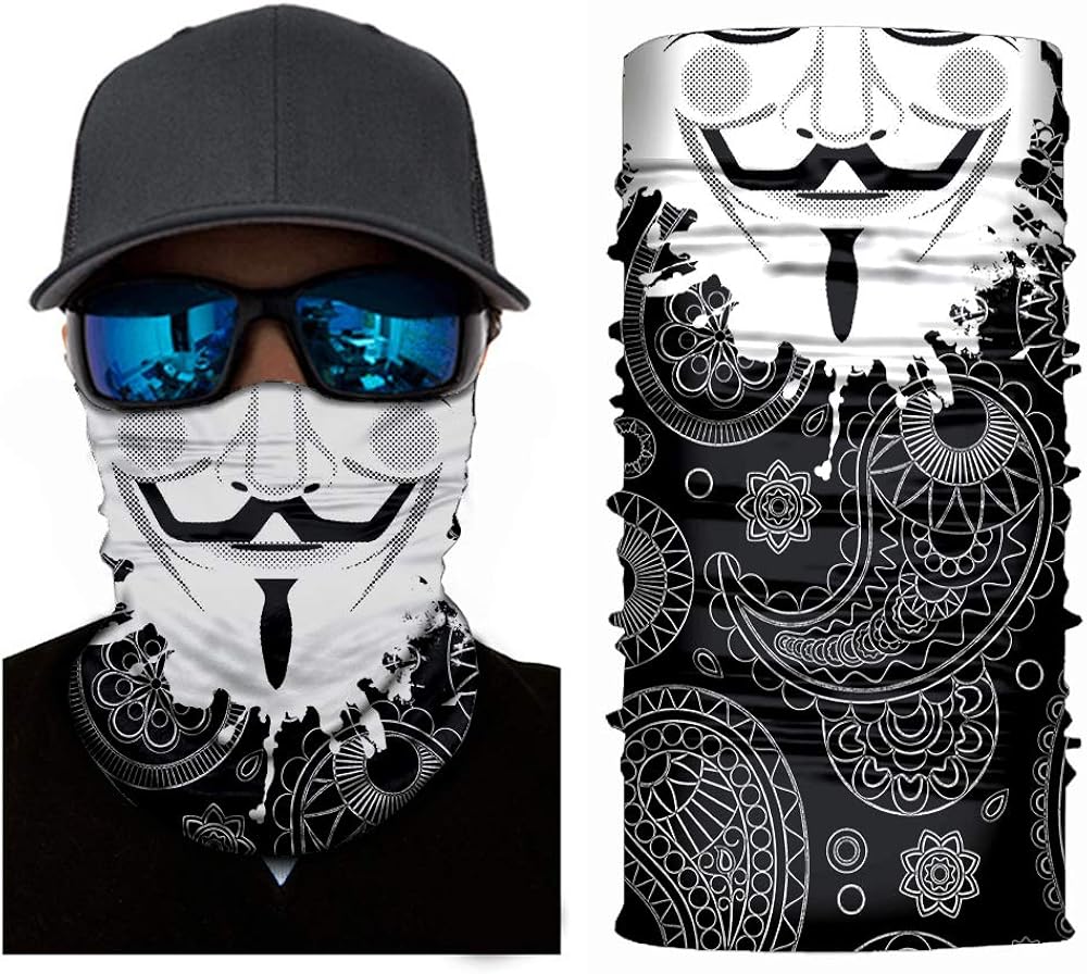 Sun UV Protection Face Mask We are Anonymous Balaclava Bandana Neck