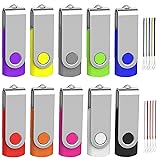 Wooolken 64GB Flash Drive 10 Pack Bulk Pen Drive