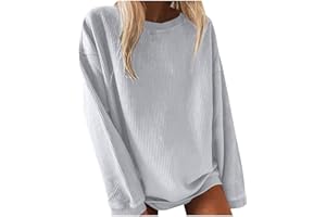 SUMENSUMEN Women's Casual Long Sleeve Fall Tops 2023 Ribbed T-Shirt Thin Sweatshirt Cute Crew Neck Pullover Graphic Tops