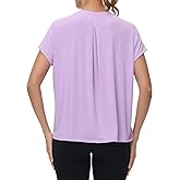MCEDAR Women's Workout Short Sleeve Tops Loose Fit Casual Yoga T-Shirts Breathable Running Athletic Tee Shirts
