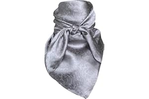 Wyoming Traders Jacquard Cowboy Wild Rag 100% Silk Scarf Bandana Multiple Colors L 34.5" and XL 42"