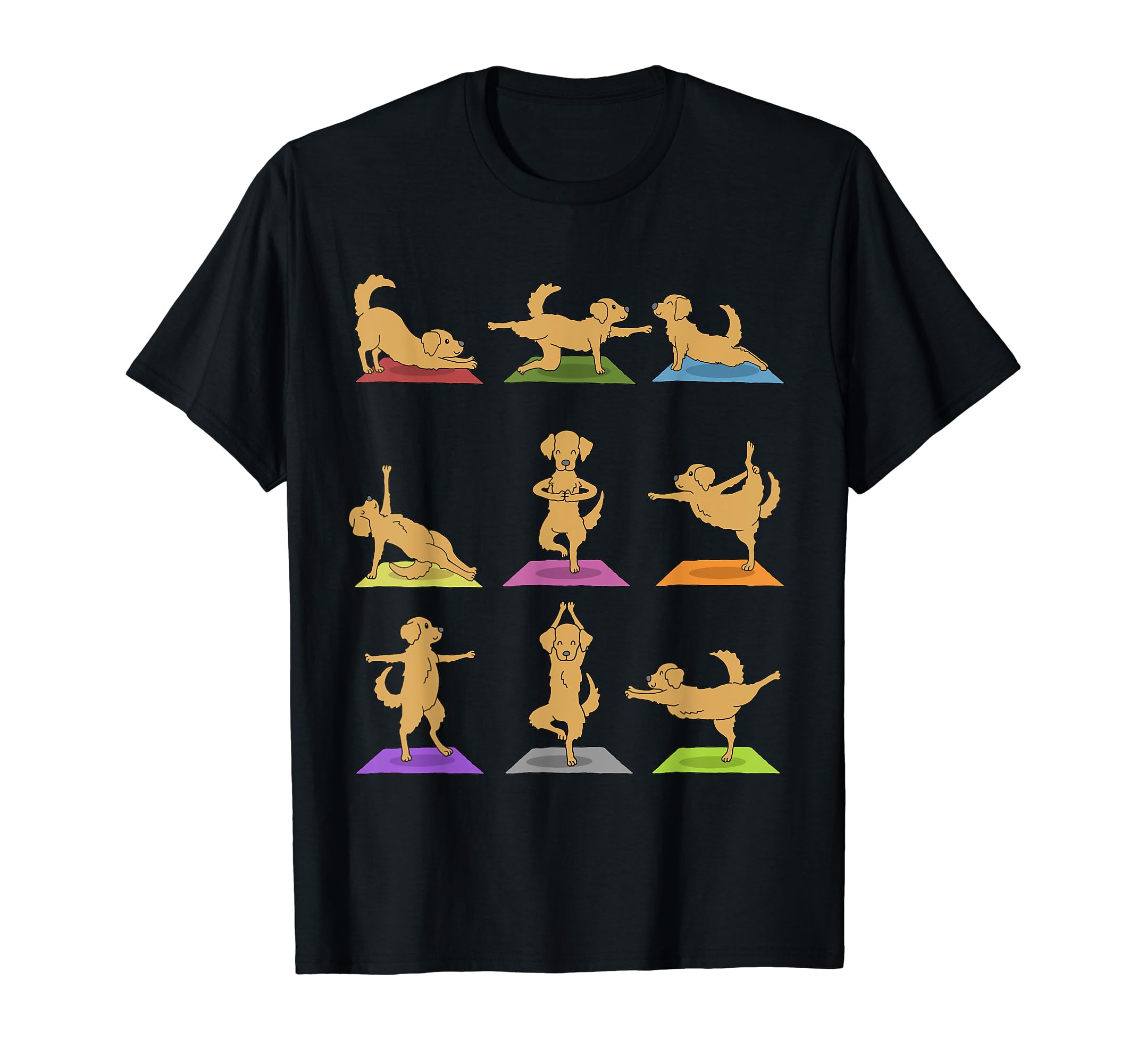 Golden Retriever Yoga T-Shirt