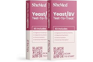SheMed Yeast Infection Test-to-Treat Kit, Yeast Infection Test, Telehealth Consult, Same-Day Prescription and Medication for BV/VpH Treatment if Eligible - 2 Kits