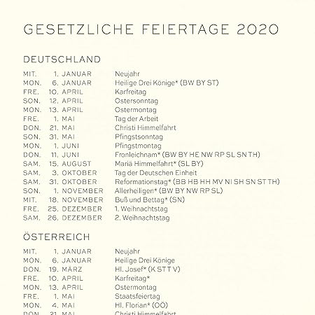 Leuchtturm1917 - Agenda 2020, formato A5, tapa dura, con ...
