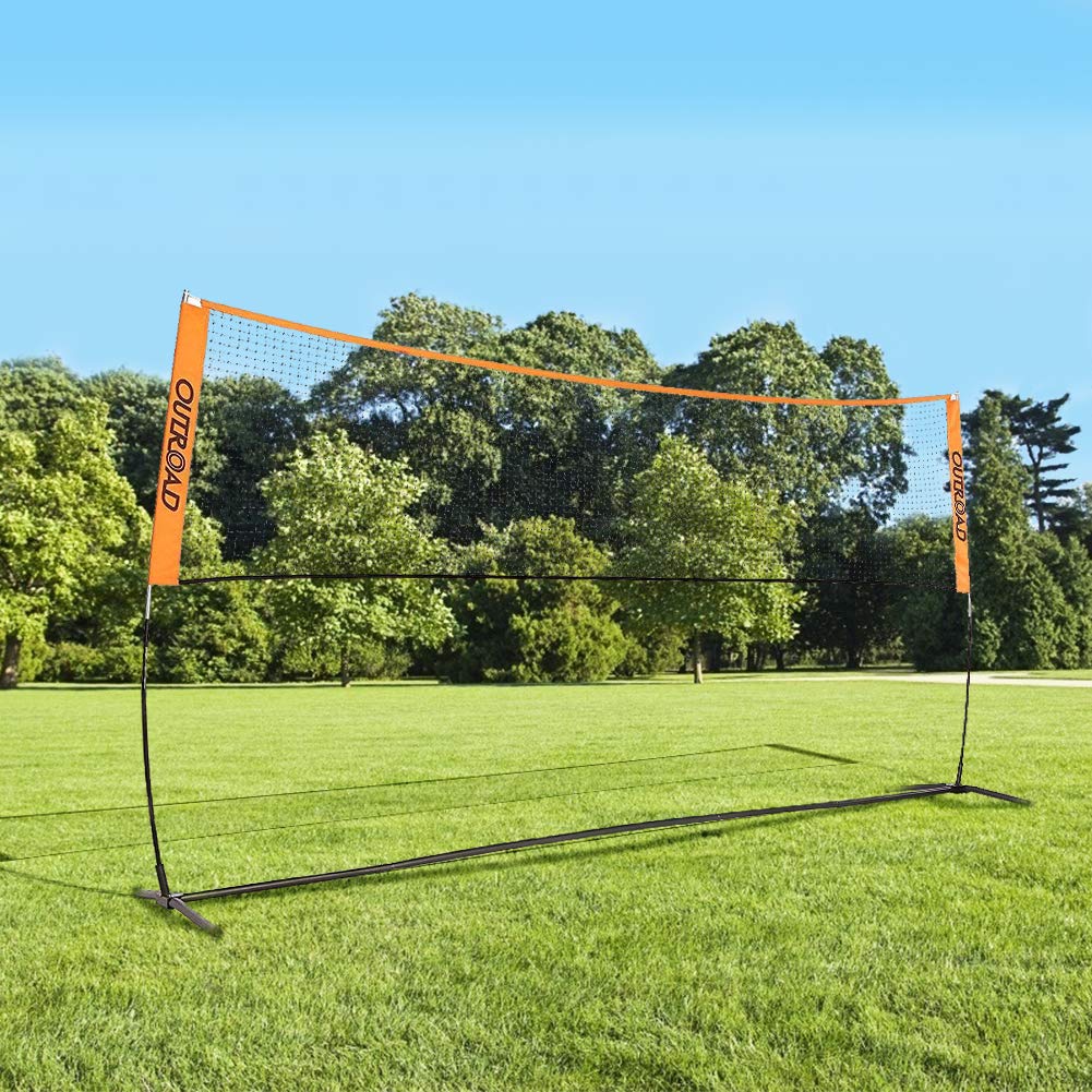 Outroad 10 FT Portable Tennis Badminton Practice Net for Kids and Youth, Pickleball Net Stand