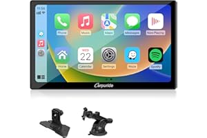 2025 CARPURIDE 9 Inch Car Play Screen for Car, Compatible with Wireless/Wired Apple CarPlay, Android Auto and Mirror Link - B