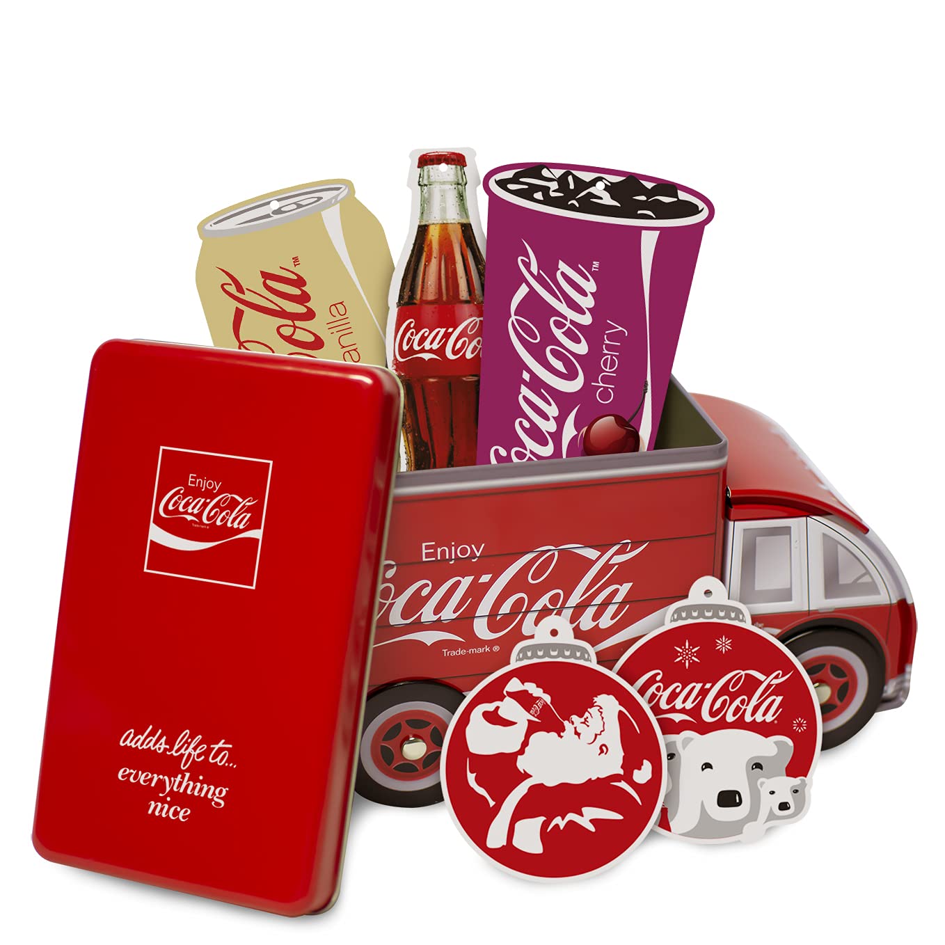 Airflair Coca Cola Lufterfrischer Truck – Langanhaltender Auto Duft – Auto Duft Innenraum mit angenehmem Dufterlebnis – Frischer Duftbaum Auto – attraktive Dose in Form & Design eines LKW´s