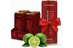 MEDASE Old Fashioned "Hey Big Dipper" Non-Alcoholic Mocktail (12oz 4 Pack) Authentic Taste, Healthy Drink, Alcohol Free Beverage, Low Calorie, Gluten Free, Vegan, GMO Free