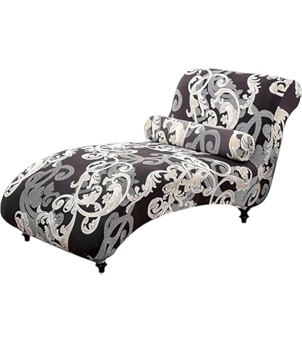 Chaise Lounge Cover Armless - Stretch Bezug Für Liegestuhl Weiß