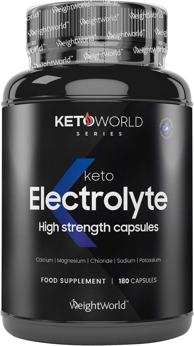 WeightWorld Electrolyte Complex, 930mg per Tablet, 6 Months Supply, 180 Electrolyte Tablets, Includes Magnesium, Chloride