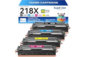 myCartridge SUPCOLOR Compatible 218X Toner Cartridge Replacement for HP 218X Toner Cartridge Compatible for HP Color LaserJet