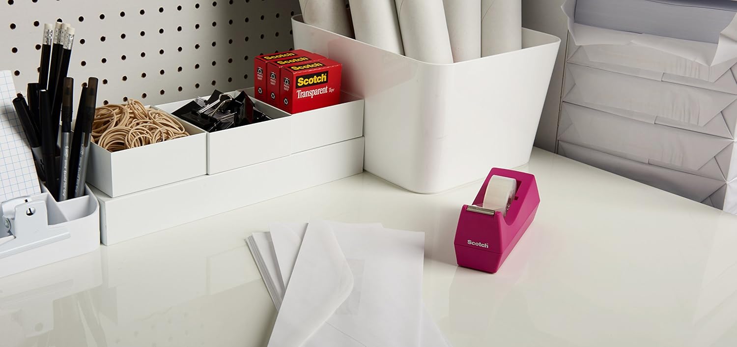 Scotch Transparent Tape, 1/2 in x 1296 in, 2 Boxes/Pack (600) : Clear Tapes : Office Products