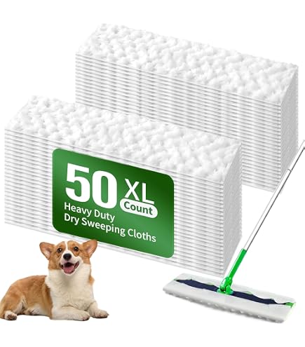 100 Paños Desechables Para Barrido En Seco - Compatibles Con Mopas Y Fregonas Recargables