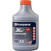 Husqvarna XP+ 2-Stroke Oil, Synthetic Blend Engine Oil with Fuel Stabilizer, 2 Cycle Oil, 6.4 Fl Oz Bottle