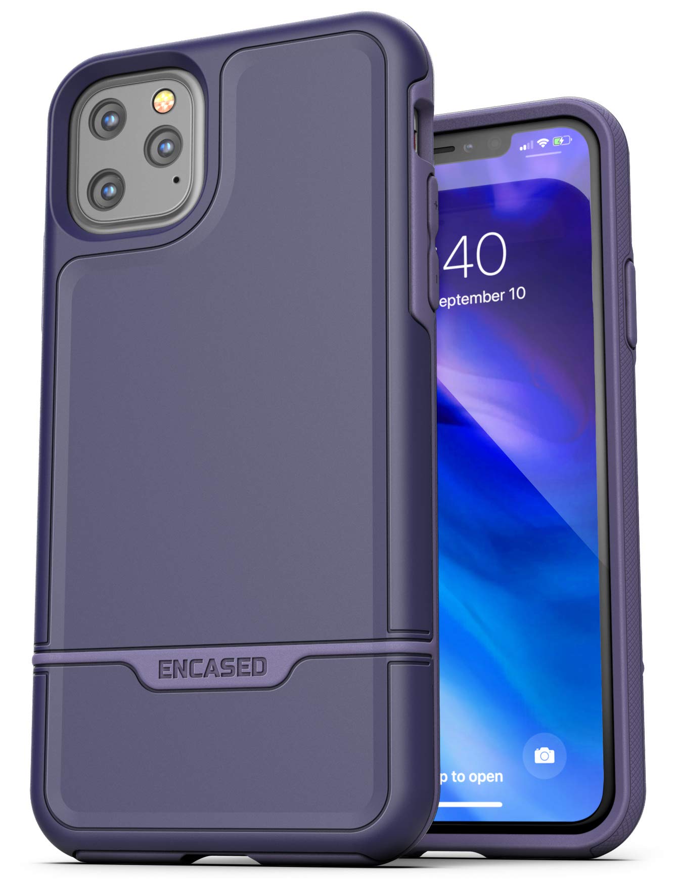 ENCASED Shockproof iPhone 11 Pro Max Case Purple (2019 Rebel Armour) Protective Full Body Cover