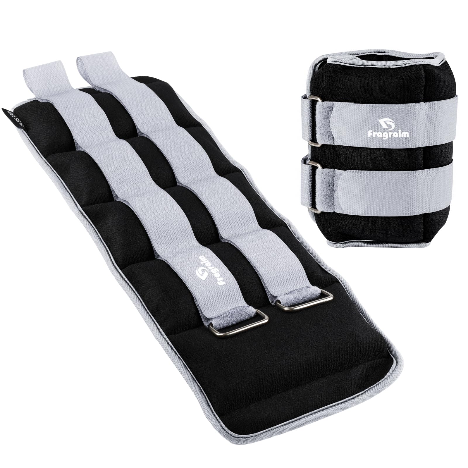 Ankle Weights for Women, Men and Kids - 5kg x 2 Strength Training Leg/Wrist/Arm Weight with Adjustable Strap for Pilates, Jogging, Gymnastics, Aerobics, Physical Therapy