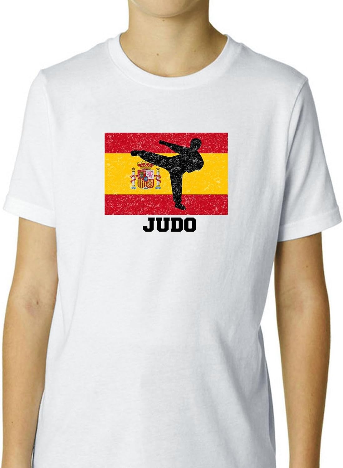 España olímpico – Judo – bandera – silueta niño del algodón ...