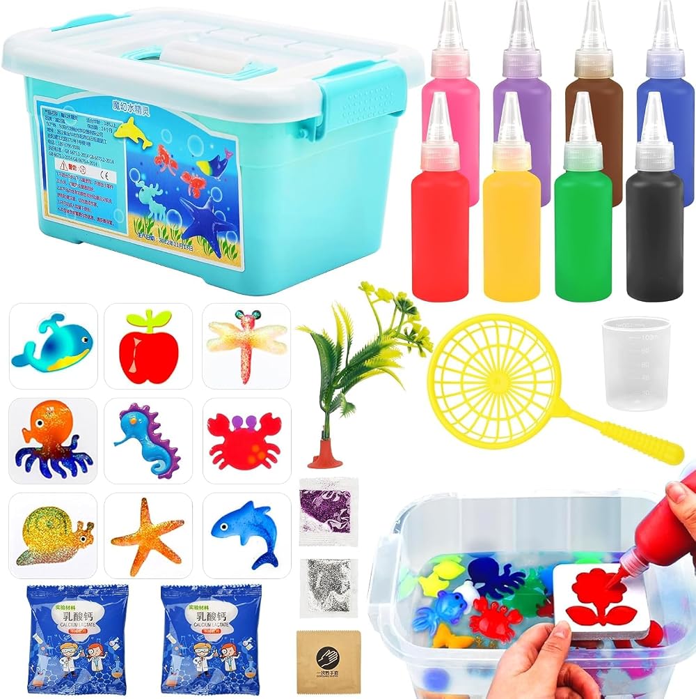 Yizemay Magic Water Elf Kit for Kids DIY Squishy Maker Aqua Fairy Gel Art
