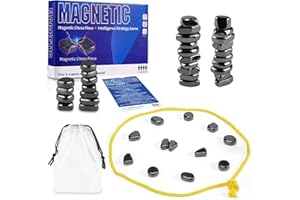 Magnetic Chess, 2025 New Magnetic Chess Gam with Stones Set,Magnetic Chess Game Portable Magnetic Chess Game Multiplayer Magn