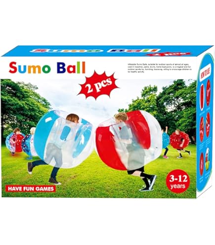むぎちょこ　 Amazon.com: ZHUYNXIR 2 PC Sumo Ball for Kids,Inflatable