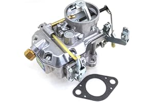 HENKYO Vintage Autolite 1100 carburetor 1-barrel manual choke for 1963-1969 Ford 170 & 200.falcon, fairlane, mustang and comet 170 & 200 ci inline 6 cylinder engines.Driver side installation choke cable.