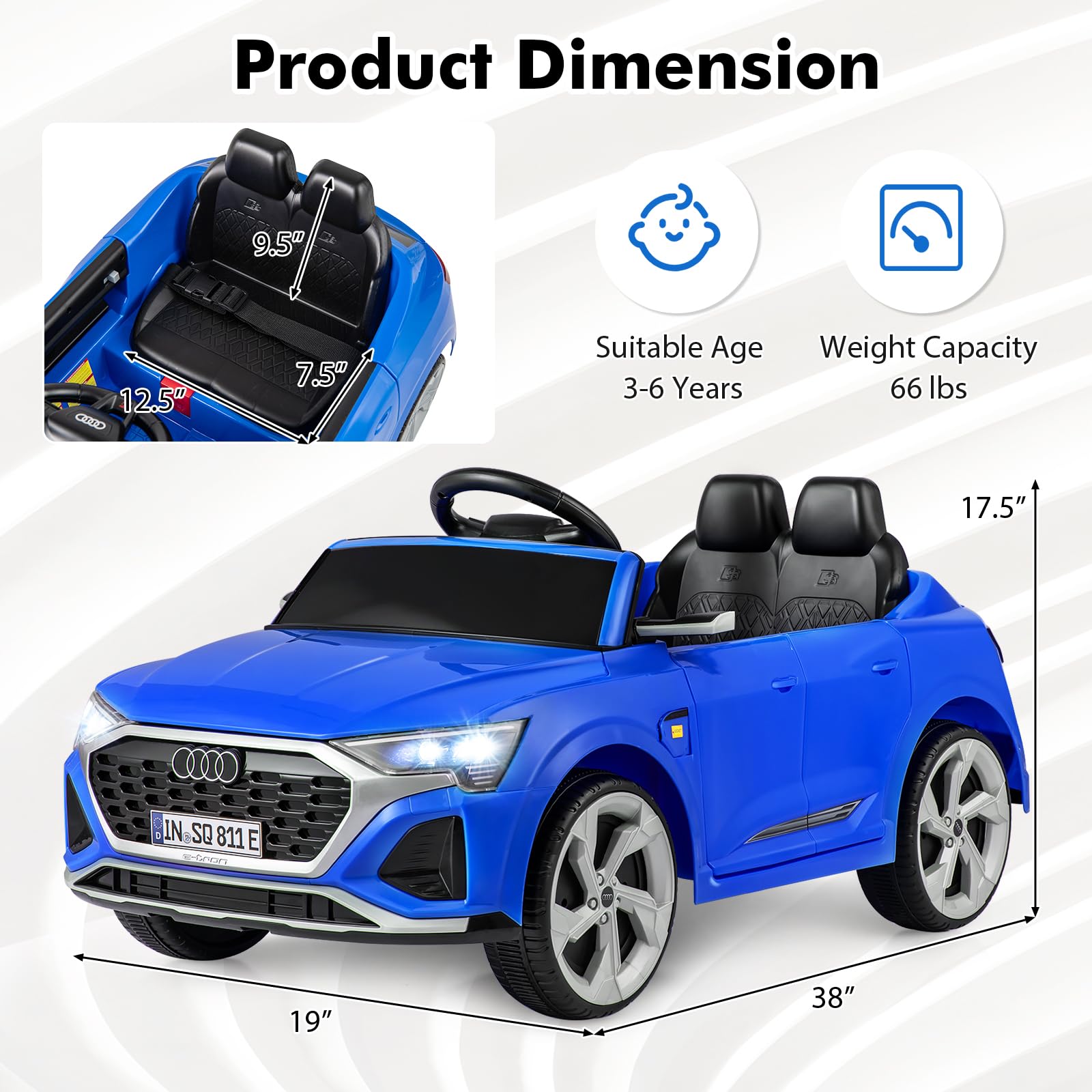 Audi SQ8 Ride on Car Image 6