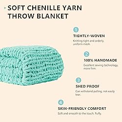 L'AGRATY Chunky Knit Blanket
