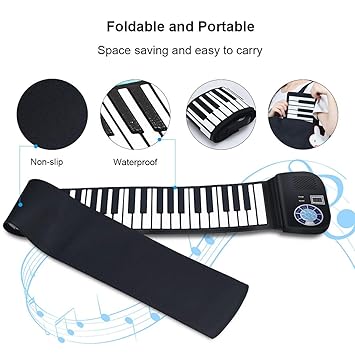  Antik Shop 88 Key Electronic Roll Up Piano