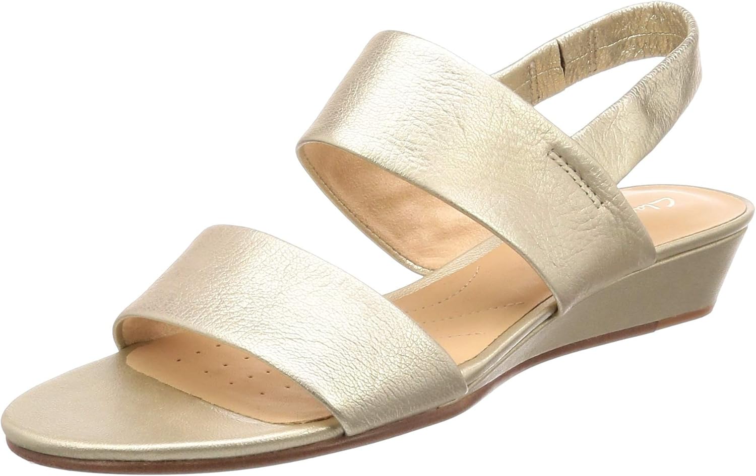 clarks champagne sandals