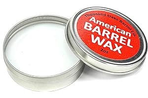 THOUSAND OAKS BARREL American Barrel Wax for Sealing Leaks in Wooden Barrels (2oz) - For Wine Bourbon, Tequila, Mini Whiskey Casks and Kegs - Wood Barrel Wax Sealer For Small Oak Barrels for Aging Whiskey