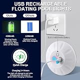 TEPENAR Rechargeable Floating Pool Light IP68 7 Colors Remote USB Charging view 7