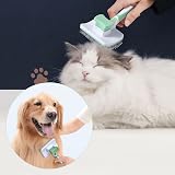Vinabo Pet Dog Brush Cat Brush Self-Cleaning Slicker Green view 4