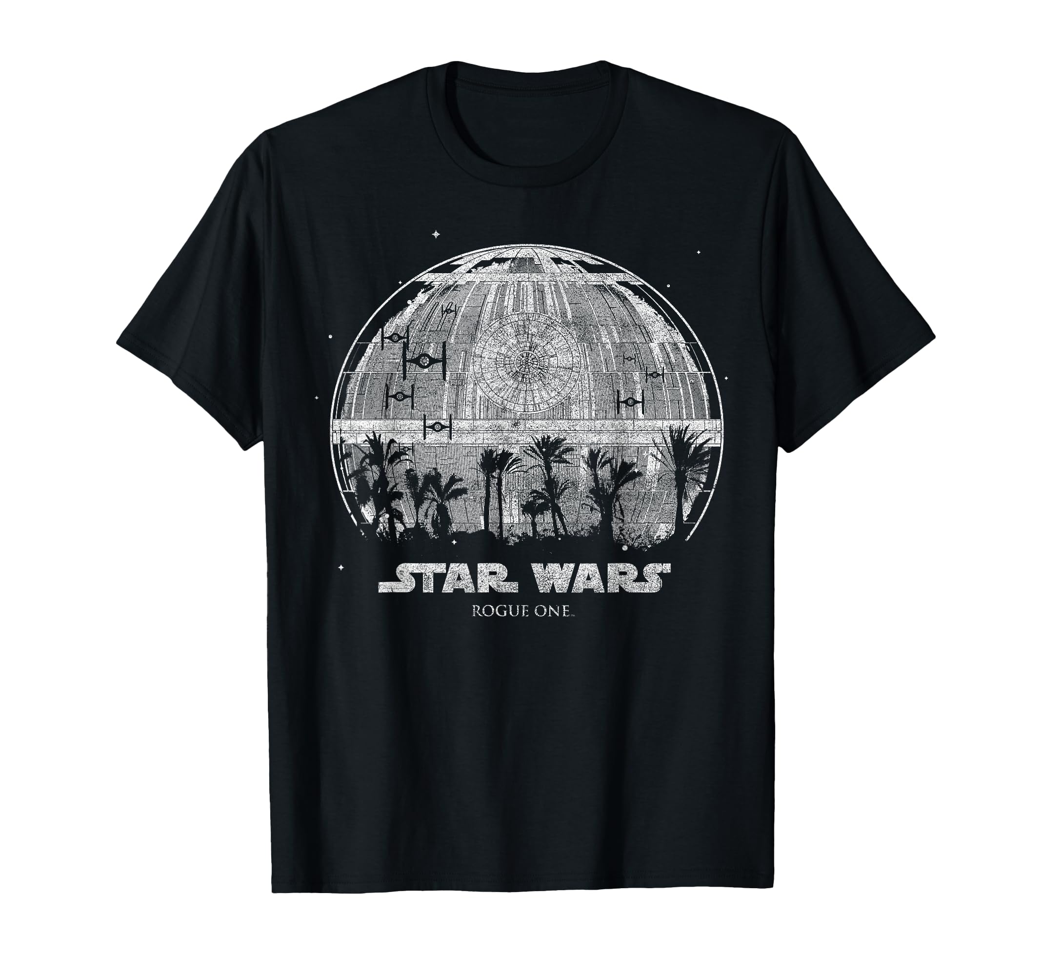 Star Wars Rogue One Palm Tree Death Star T-Shirt