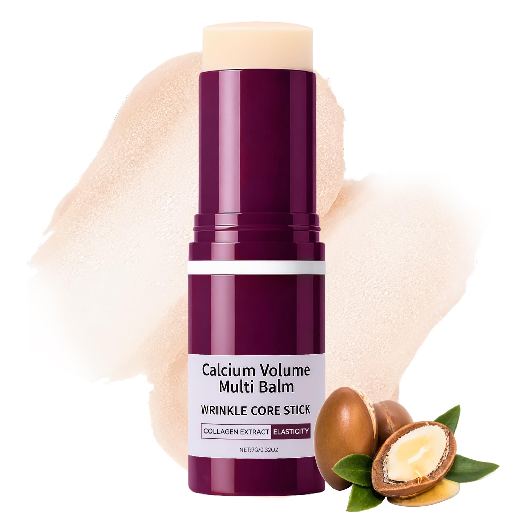 Calcium Multi Balm Stick for Face, Eyes, Lips & Neck – Korean Collagen Moisturizing Balm with Vitamin D & Shea Butter – Firming, Hydrating & Skin Barrier Care Stick for All Skin Types