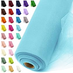 54" by 20 Yards Blue Tulle Fabric Rolls - Tutu