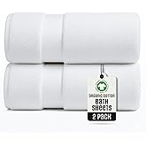 TOWELTIQUE Oversized Bath Towels - 36 x 72 Extra Large Organic Cotton Bath Sheets for Adults | Jumbo Hotel-Size, Ultra Absorbent & Soft | 2 Pack