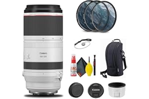 Canon RF 100-500mm f/4.5-7.1L is USM Lens (4112C002) + Filter Kit + Cap Keeper + Cleaning Kit + More (Renewed)