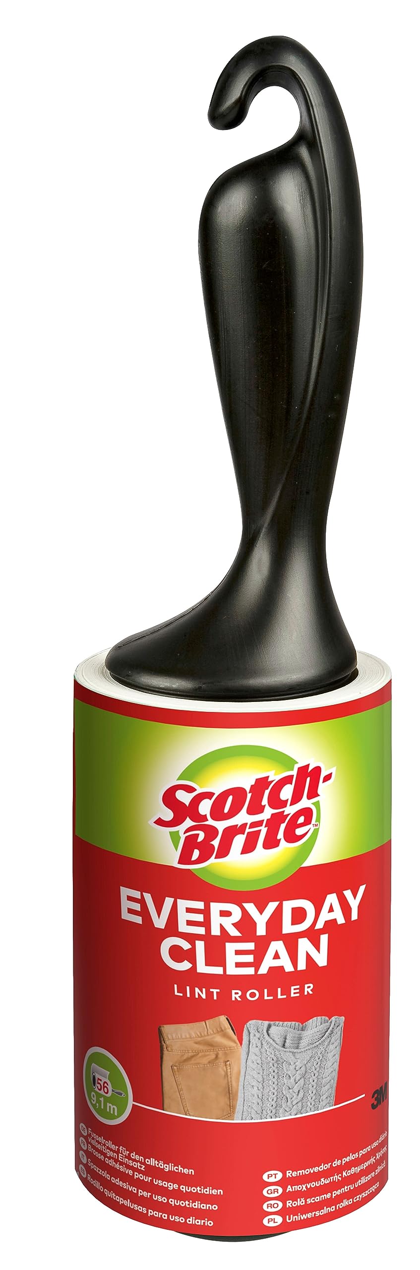 Scotch-Brite Everyday Clean Lint Roller - 1 Roll 56 Sheets - Works Great on Pet Hair, Clothing, Furniture and More โ image 1